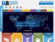 Tablet Screenshot of logisticslearningalliance.com